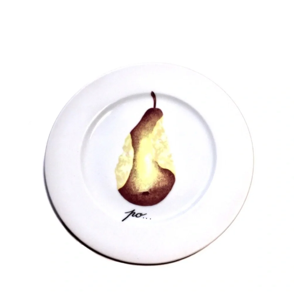 Porcelaine de Sologne Pear Canapé Plate-France